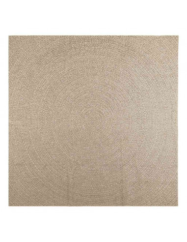 Tappeto ZIZUR Beige 240x240 cm Aspetto Iuta Interni ed Esterni