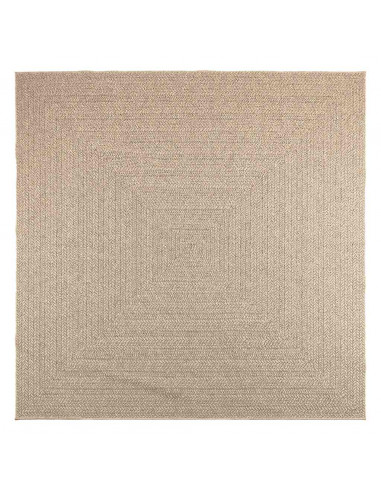 Tappeto ZIZUR Beige 240x240 cm Aspetto Iuta Interni ed Esterni