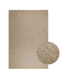 Tappeto ZIZUR Beige 240x340 cm Aspetto Iuta Interni ed Esterni