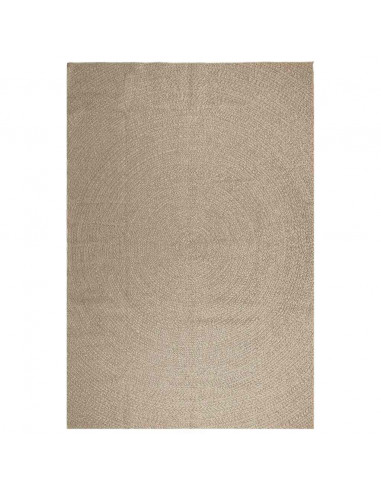 Tappeto ZIZUR Beige 240x340 cm Aspetto Iuta Interni ed Esterni