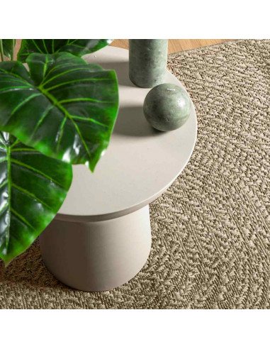 Tappeto ZIZUR Beige 240x340 cm Aspetto Iuta Interni ed Esterni