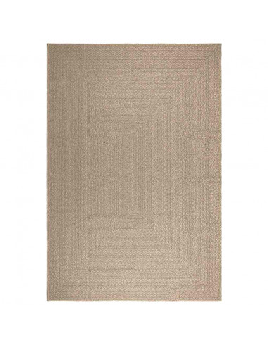 Tappeto ZIZUR Beige 240x340 cm Aspetto Iuta Interni ed Esterni