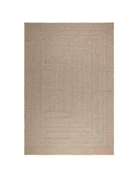 Tappeto ZIZUR Beige 240x340 cm Aspetto Iuta Interni ed Esterni