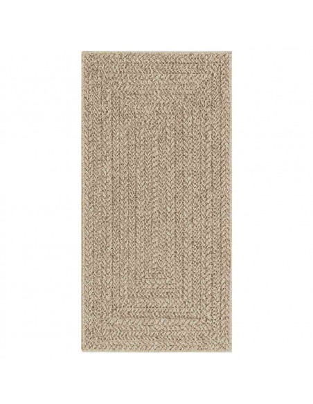 Tappeto ZIZUR Beige 60x110 cm Aspetto Iuta Interni ed Esterni