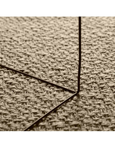 Tappeto ZIZUR Beige 60x110 cm Aspetto Iuta Interni ed Esterni