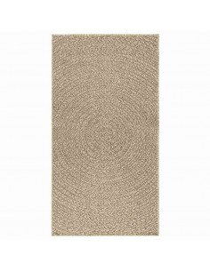 Tappeto ZIZUR Beige 80x150 cm Aspetto Iuta Interni ed Esterni 2