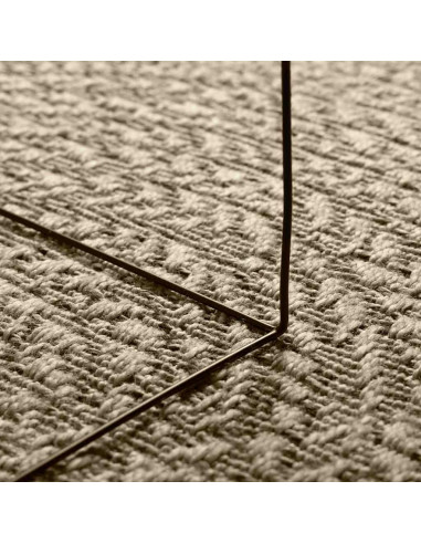 Tappeto ZIZUR Beige 80x150 cm Aspetto Iuta Interni ed Esterni