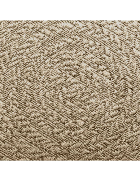 Tappeto ZIZUR Beige Ø 200cm Aspetto Iuta per Interni ed Esterni