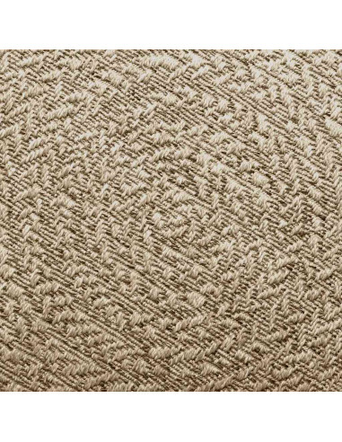 Tappeto ZIZUR Beige Ø 90 cm Aspetto Iuta per Interni ed Esterni