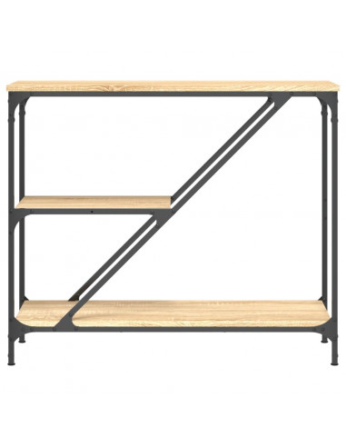 Tavolino Consolle Rovere Sonoma 88,5x30x75 cm Legno Multistrato