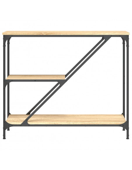 Tavolino Consolle Rovere Sonoma 88,5x30x75 cm Legno Multistrato