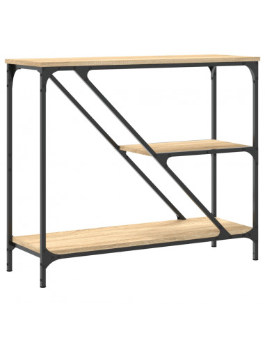 Tavolino Consolle Rovere Sonoma 88,5x30x75 cm Legno Multistrato