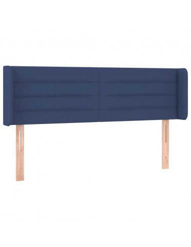 Testiera a LED Blu 147x16x78/88 cm in Tessuto