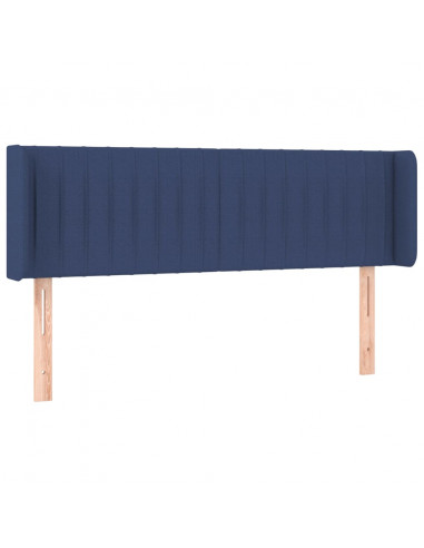 Testiera a LED Blu 147x16x78/88 cm in Tessuto