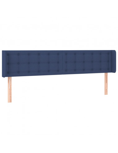 Testiera a LED Blu 163x16x78/88 cm in Tessuto