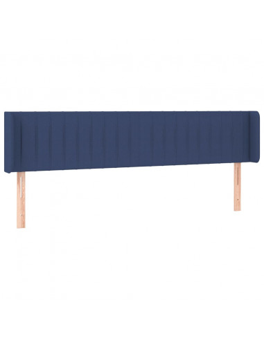 Testiera a LED Blu 163x16x78/88 cm in Tessuto