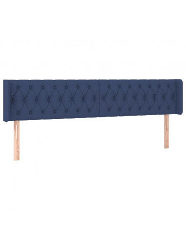 Testiera a LED Blu 183x16x78/88 cm in Tessuto