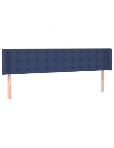 Testiera a LED Blu 183x16x78/88 cm in Tessuto