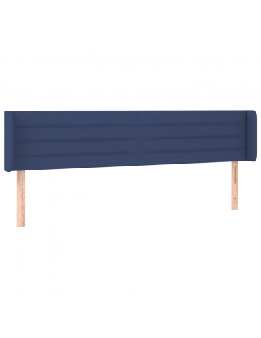 Testiera a LED Blu 183x16x78/88 cm in Tessuto