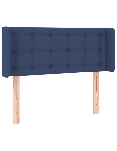 Testiera a LED Blu 83x16x78/88 cm in Tessuto