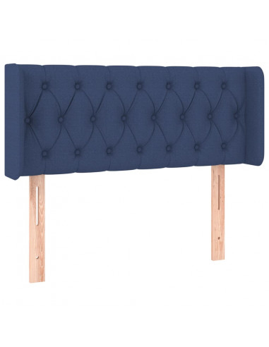 Testiera a LED Blu 93x16x78/88 cm in Tessuto