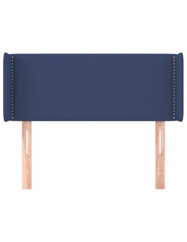 Testiera ad Orecchio Blu 103x16x78/88cm in Tessuto