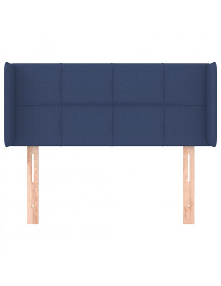 Testiera ad Orecchio Blu 103x16x78/88cm in Tessuto