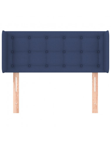 Testiera ad Orecchio Blu 103x16x78/88cm in Tessuto