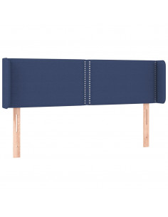 Testiera ad Orecchio Blu 147x16x78/88cm in Tessuto