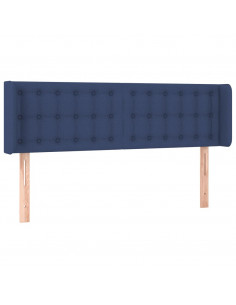 Testiera ad Orecchio Blu 147x16x78/88cm in Tessuto