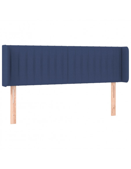 Testiera ad Orecchio Blu 147x16x78/88cm in Tessuto