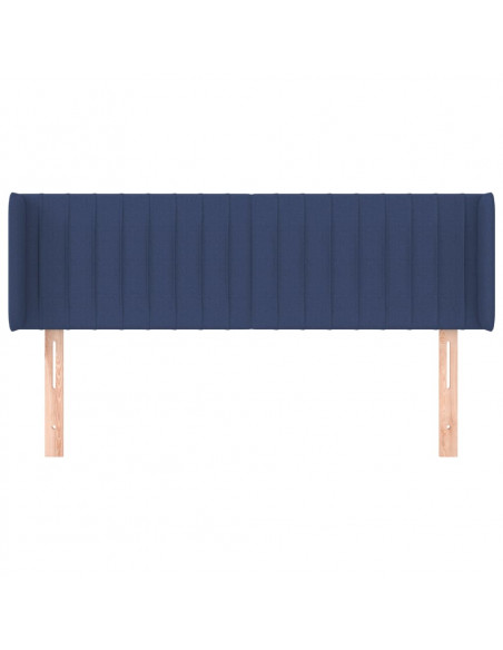 Testiera ad Orecchio Blu 147x16x78/88cm in Tessuto