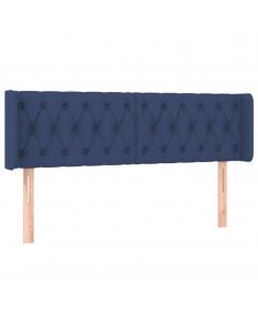 Testiera ad Orecchio Blu 163x16x78/88cm in Tessuto