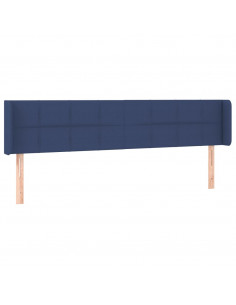 Testiera ad Orecchio Blu 163x16x78/88cm in Tessuto