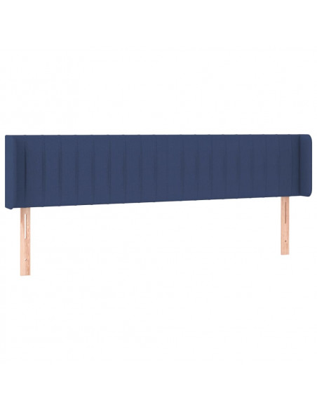 Testiera ad Orecchio Blu 163x16x78/88cm in Tessuto