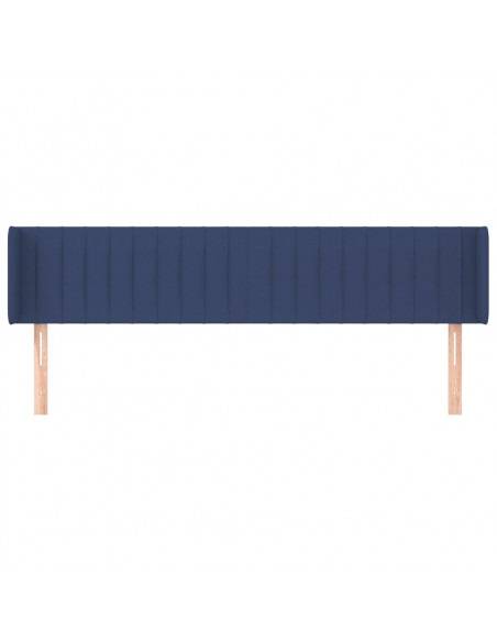 Testiera ad Orecchio Blu 163x16x78/88cm in Tessuto