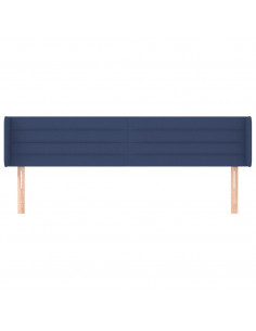 Testiera ad Orecchio Blu 163x16x78/88cm in Tessuto 2