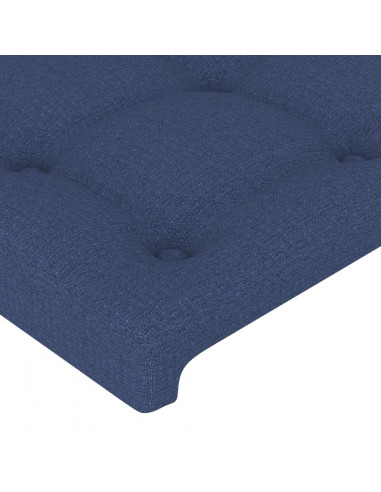 Testiera ad Orecchio Blu 183x16x78/88 cm in Tessuto