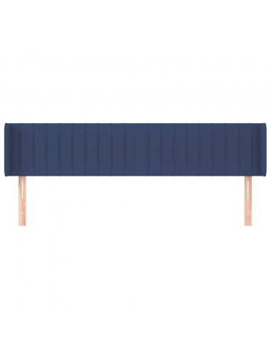 Testiera ad Orecchio Blu 183x16x78/88 cm in Tessuto