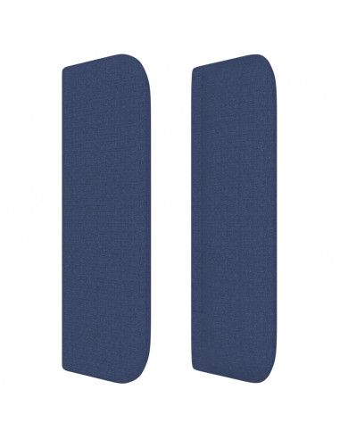 Testiera ad Orecchio Blu 183x16x78/88 cm in Tessuto