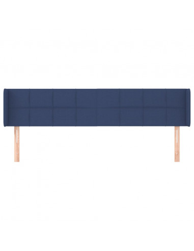 Testiera ad Orecchio Blu 183x16x78/88 cm in Tessuto