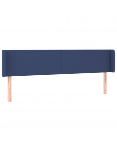 Testiera ad Orecchio Blu 203x16x78/88cm in Tessuto