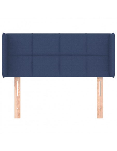 Testiera ad Orecchio Blu 83x16x78/88cm in Tessuto