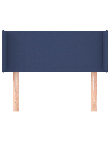 Testiera ad Orecchio Blu 83x16x78/88cm in Tessuto