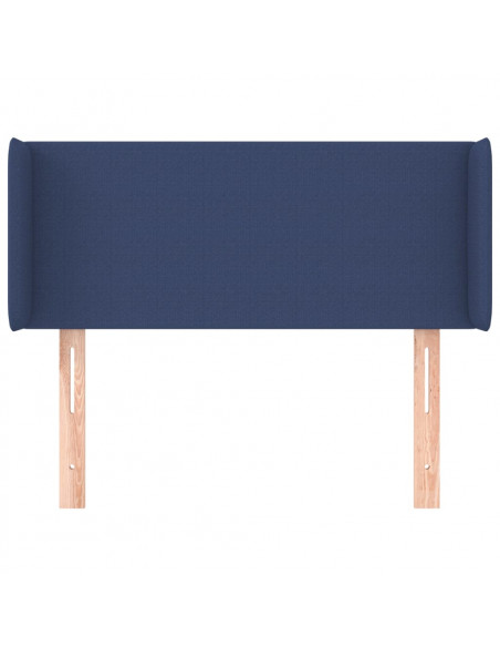 Testiera ad Orecchio Blu 83x16x78/88cm in Tessuto