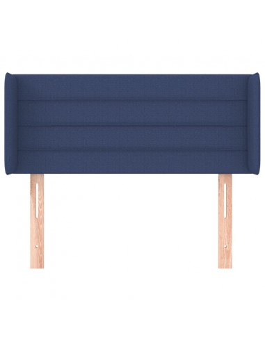 Testiera ad Orecchio Blu 83x16x78/88cm in Tessuto