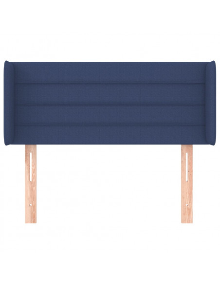 Testiera ad Orecchio Blu 83x16x78/88cm in Tessuto