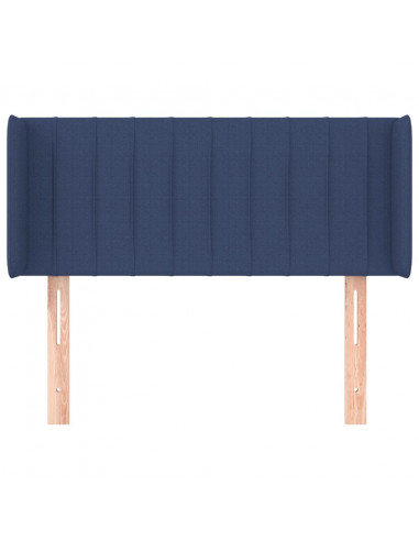 Testiera ad Orecchio Blu 83x16x78/88cm in Tessuto