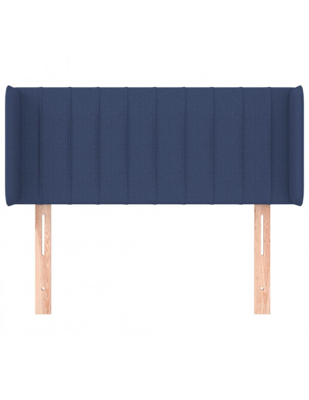 Testiera ad Orecchio Blu 83x16x78/88cm in Tessuto
