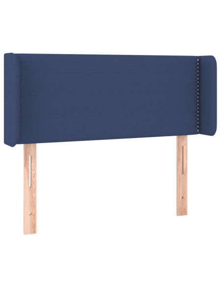 Testiera ad Orecchio Blu 83x16x78/88cm in Tessuto